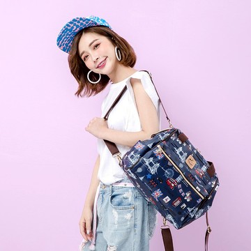 【桃樂絲-中開口多用包】台灣防水肩背/後背/手提多功能防水包