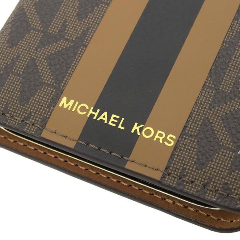 MICHAEL KORS - 未使用★マイケルコース★i phone X/XS用手帳型スマホケース マイケルコースMICHAEL KORS iPhone X Xs ブラック 手帳型