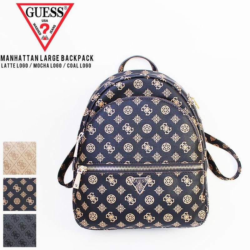 guess リュック モノグラム GUESS モノグラムリュック 中型