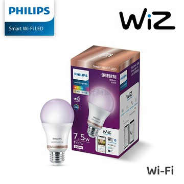 PHILIPS 飛利浦 Wi-Fi WiZ 智慧照明 7.5W 全彩燈泡 PW004 好商量~【APP滿額下單10%點數(單一帳號最高5000點)】1/31止