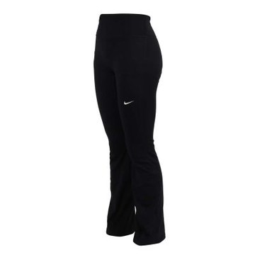 NIKE 女高腰喇叭內搭褲-長褲  DRI-FIT 慢跑 訓練 休閒 IB9136-010 黑白