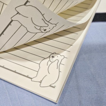 哇喔!白熊 A5筆記本