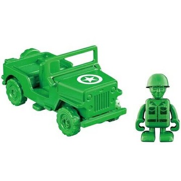 【震撼精品百貨】Micky Mouse TOMICA 玩具總動員小汽車 綠色小士兵&軍事車84474 震撼日式精品百貨