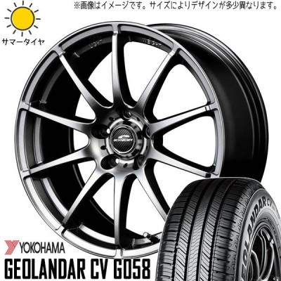 225/55R18 サマータイヤホイールセット レヴォーグ etc (YOKOHAMA GEOLANDAR G058 u0026 SCHNEIDER Stag  5穴 114.3) | LINEショッピング