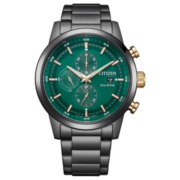 CITIZEN 星辰 Chronograph 極速賽道風格計時男錶/43mm(CA0746-85X)