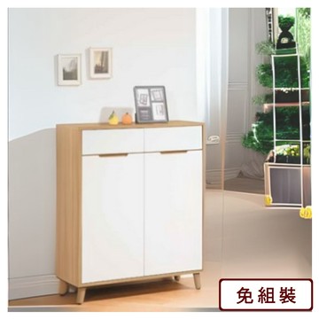 AS 杜尼烤白雙色2.7尺鞋櫃-81.9*40*106.5cm
