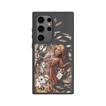 Galaxy S24 Ultra SolidSuit 黑 - The British Library - 愛麗絲夢遊仙境