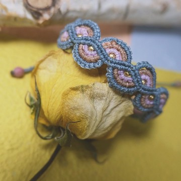 == 編織手環✕防水南美蠟線==【彎涎】