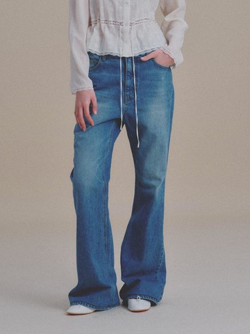 Luther Boots-Cut Denim (Blue)