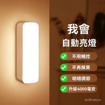 有貨在臺現貨💖99免運💖小夜燈全自動超亮厠所樓道宿捨家用新款人體智能感應燈走廊不插電adsq