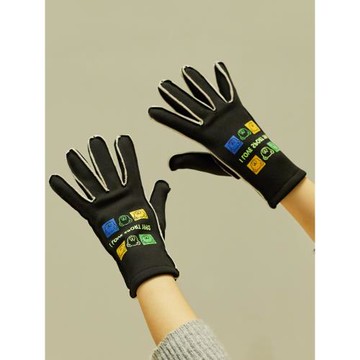 手套女秋冬季天保暖加絨可愛騎車騎行戶外學生防風防水加厚可觸屏