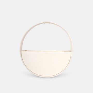 Re:ONE Bag 玉米基純素皮革 手提包 圓包 米白色