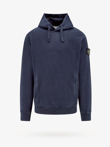 Organic cotton sweatshirt with hood - STONE ISLAND - gender_Man