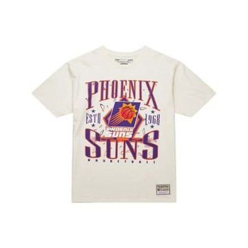 Mitchell & Ness Lockup Tee 鳳凰城太陽 白色 短袖 MN25ATS16PS [台灣現貨]