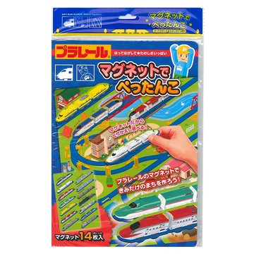 TAKARA TOMY PLARAIL 鐵道王國 磁鐵書，含14枚磁鐵