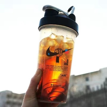 📣精選好物📣食品級耐高溫攪拌杯搖搖杯塑料杯便攜男女奶昔杯子健身房運動水杯 5URV