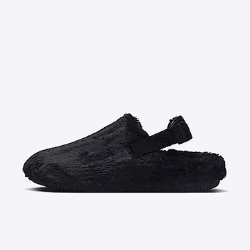 Nike W Calm Mule SE [FZ3118-001] 女 穆勒鞋 涼鞋 懶人鞋 休閒 絨毛 黑