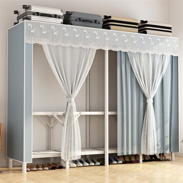 ??免運 可開發票 免安裝折疊衣柜家用臥室非實木組裝布衣柜簡易萬能衣櫥出租屋房用