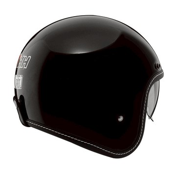 THH 安全帽 T-383A 素色 黑色 金屬快速插扣 輕盈 三扣式 可拆洗 復古帽 半罩