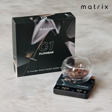 【Matrix】G1 FlowBar 便攜式玻璃金屬流速咖啡電子秤