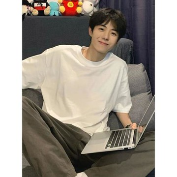 美式白色重磅純棉t恤男生夏季少年感cleanfit短袖情侶內搭打底衫