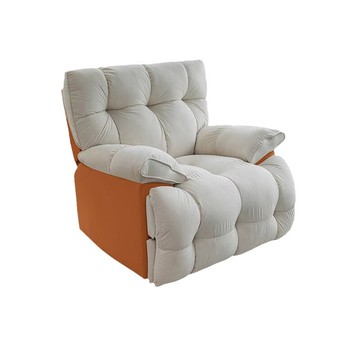 懶人云朵單人沙發電動搖椅客廳多功能休閑旋轉躺椅懶人可躺可睡[010209DD]