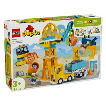 LEGO 得寶系列 3合1工地和車輛 10476  混和顏色  1個