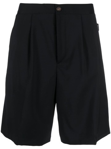 Hevo - virgin wool-cotton blend shorts - men - Virgin Wool/Cotton - S - Blue