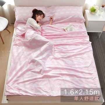 酒店賓館隔臟睡袋純棉便攜式出差旅行防臟床單超輕雙人室內成人 名創家居館