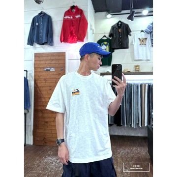 『老爺有喜』重磅落日海浪短T(NOF23052463)-白