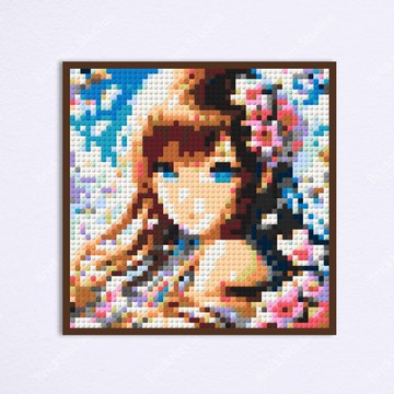 【客製】積木風格畫 - 生日 送禮 | 動畫 漫畫 插畫 繪圖 手繪