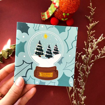 聖誕卡 (雪花球)