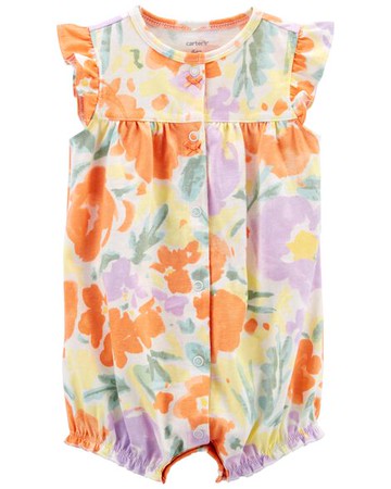 Baby Floral Snap-Up Romper