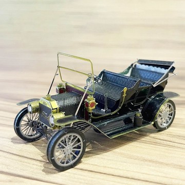 【臺灣有貨】狂模 老爺車 3D金屬拚圖DIY拚裝模型立體拚圖複古老式仿古