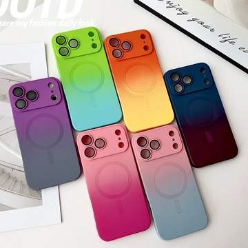 漸變 磁吸 保護殼 手機殼 iPhone i17pro Air max 16  15 plus  14 13 12 11