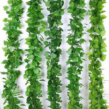 【熱門推薦】藤蔓仿真藤條仿真綠植常春藤假樹葉纏繞綠植吊頂藤蔓仿真藤條跨境