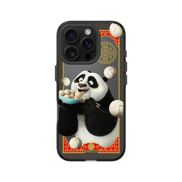 iPhone 16 Pro Clear 酷墨灰 - Kung Fu Panda - 阿波吃包子