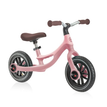 Globber 法國  GO BIKE ELITE AIR 充氣胎平衡滑步車-乾燥玫瑰粉