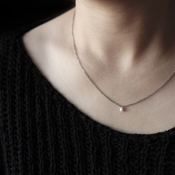 moorigin 珍珠項鍊 (單顆) | 醫療鋼・抗過敏・可洗澡・不掉色