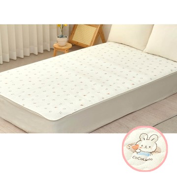 韓國 coco Lieto - 韓國製 4層防滲抗菌除臭竹纖維防水墊-蘋果熊兔