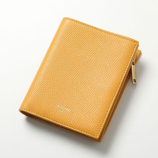 CELINE セリーヌ 二つ折り財布 Compact wallet 10E493BEL.11CL レディース レザー スモール ミニ財布 豆財布  Calendula | LINEブランドカタログ