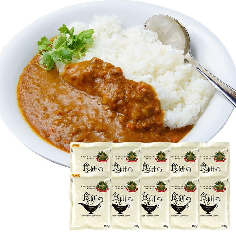 カレー レトルトカレー 中辛 ビーフカレー 食研カレー 200g 10食セット 北国からの贈り物