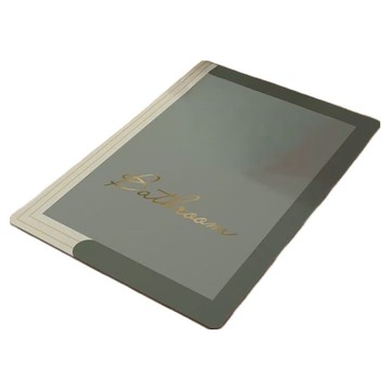 喬木居家 現代簡約馬桶硅藻泥U形墊  追溯綠底  1個  90 x 60cm