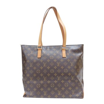 LOUIS VUITTON LV 路易威登 棕色 原花帆布 Cabas Mezzo 肩背包 M51151 【二手名牌BRAND OFF】
