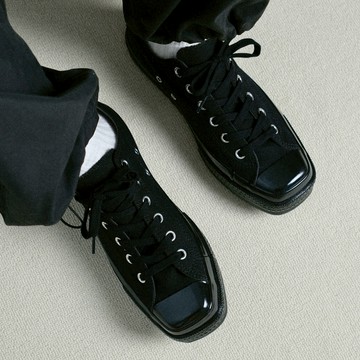 CONVERSE ALL STAR SQUARE TOE 方頭 全黑 日本限定 帆布鞋 休閒 匡威 31316072