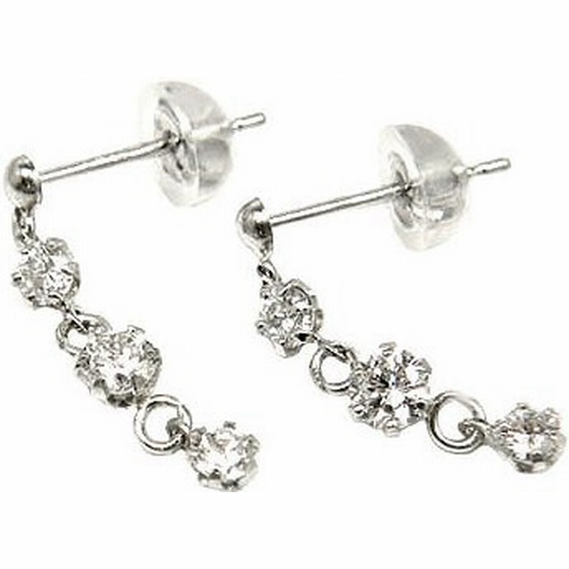 ピアス メンズ ダイヤモンドピアストリロジー ホワイトゴールドk18ダイヤモンド 0 4ct スリーストーンブラピアス 18金 天然石ダイヤ 男性用 宝石 通販 Lineポイント最大0 5 Get Lineショッピング