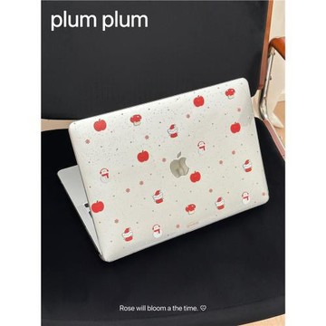 plum雪人紅蘋果適用air13保護殼套蘋果筆記本Macbookpro14寸電腦pro16透明外殼薄