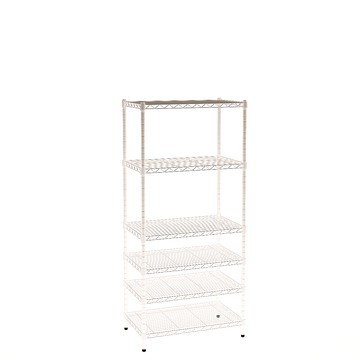 【客尊屋】粗管/小資型 45X70X165Hcm 白騎士六層架白騎士