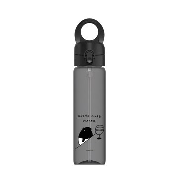 磁吸水壺 AquaStand Tritan 800cc - 附吸管 黑 - 馬來貘 Laimo - Drink More Water