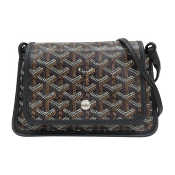 GOYARD 高雅德 黑色 Goyardine帆布 Plumet 肩背包 【二手名牌BRAND OFF】